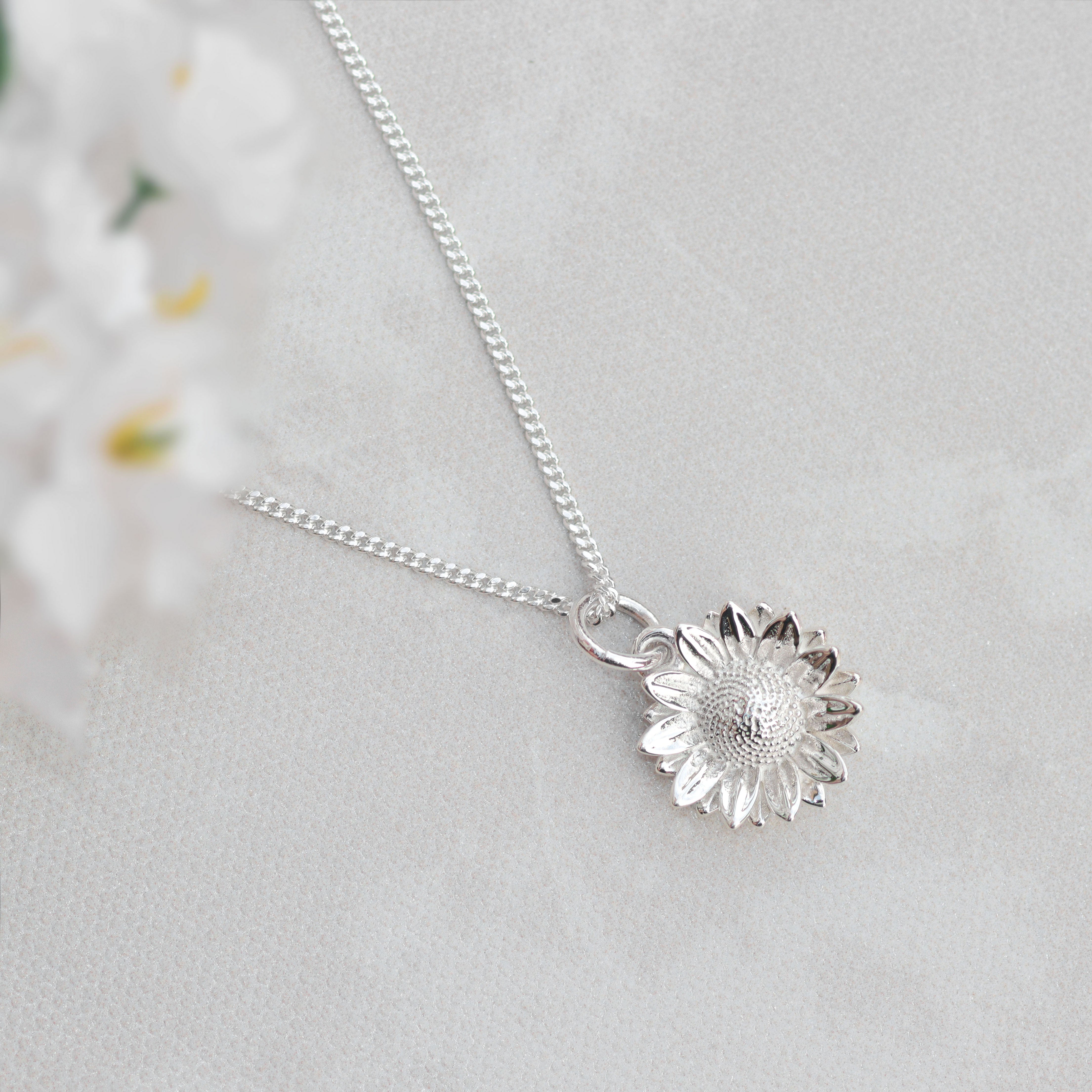 Sunflower necklace