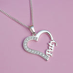 Cargue la imagen en el visor de la galería, Collar de corazón con nombre