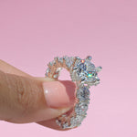 Cargue la imagen en el visor de la galería, Anillo solitario con corte garra circular