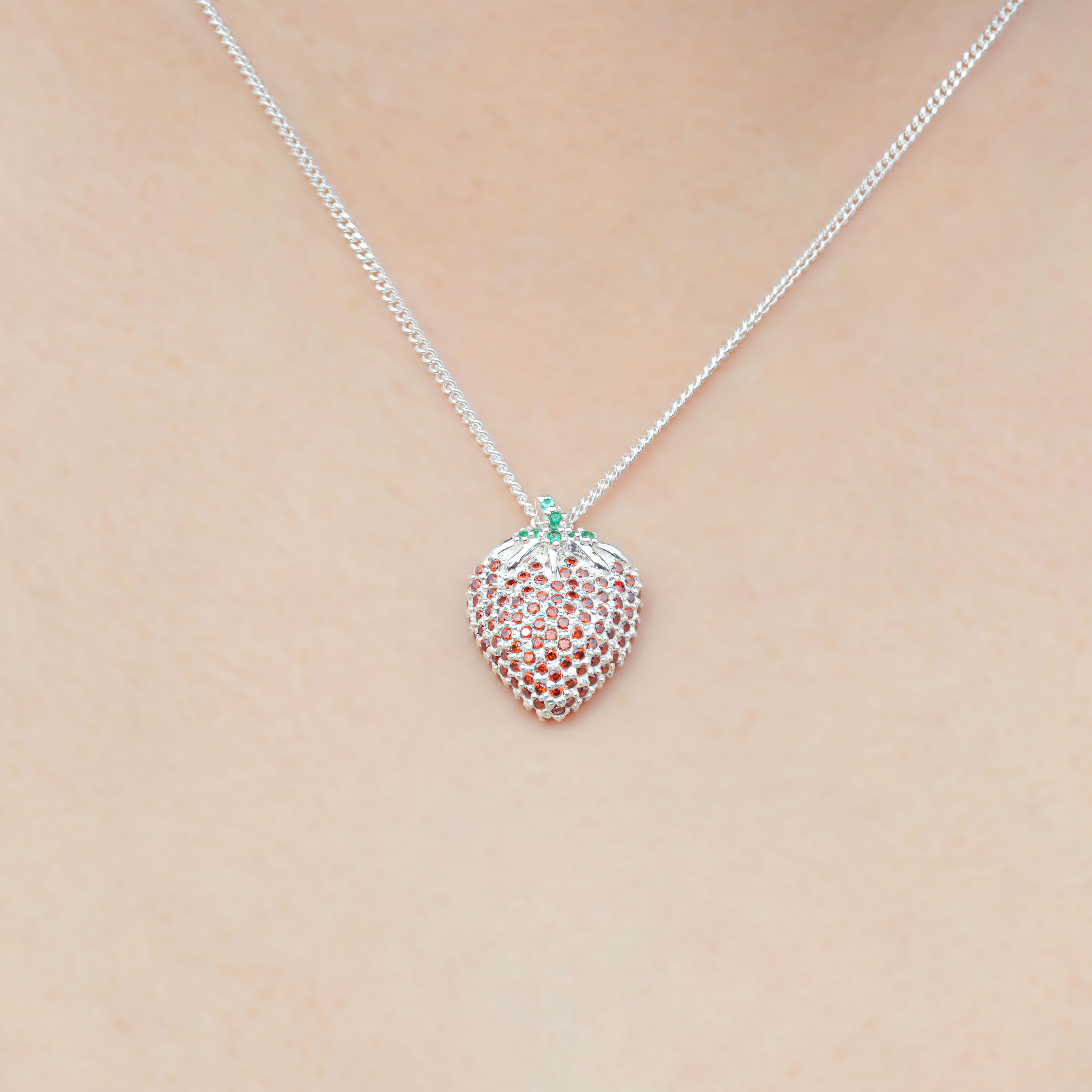 Strawberry necklace
