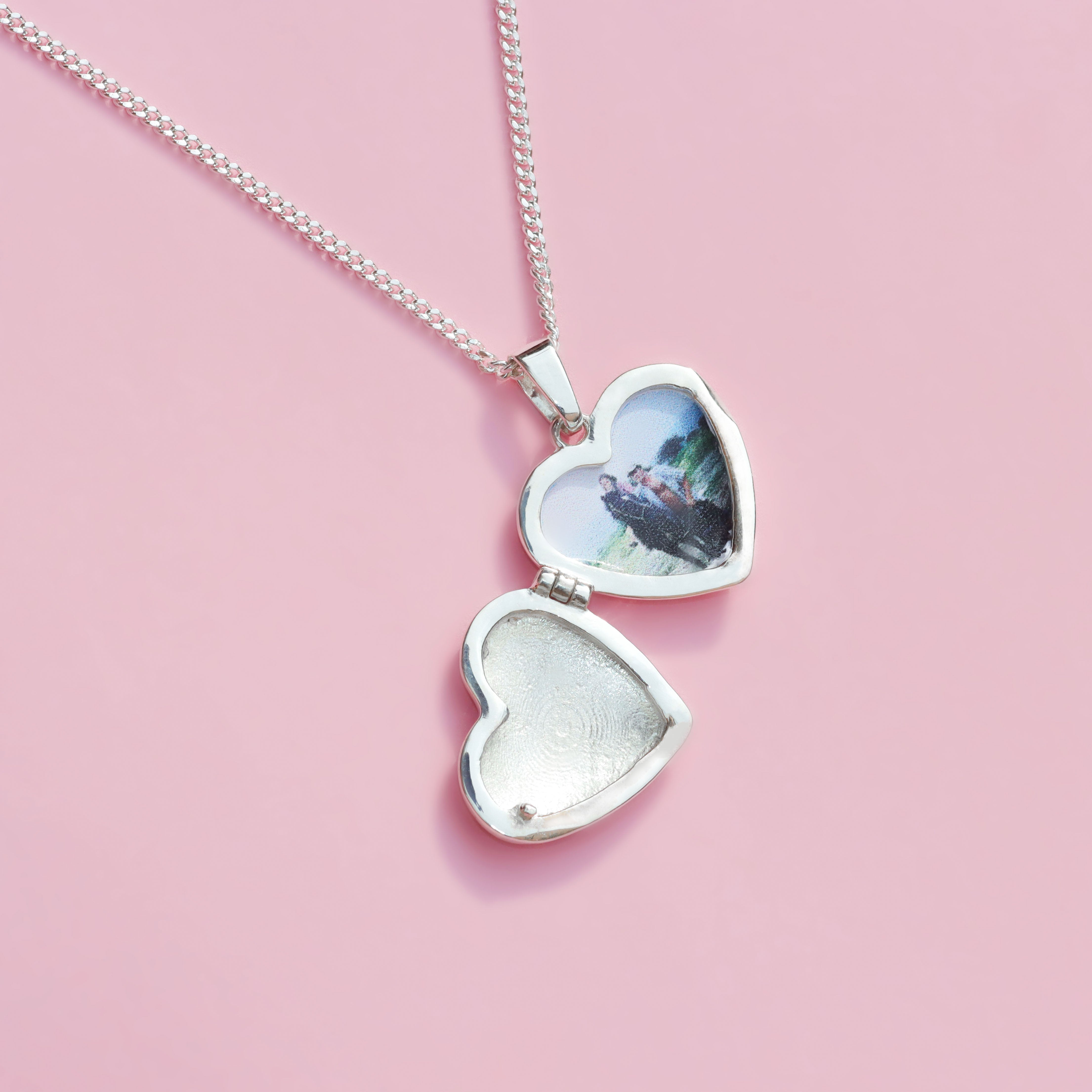 Heart locket necklace