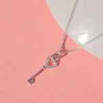 Cargue la imagen en el visor de la galería, Collar Llave con corte circular