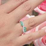 Cargue la imagen en el visor de la galería, Anillo infinito corte marquesi