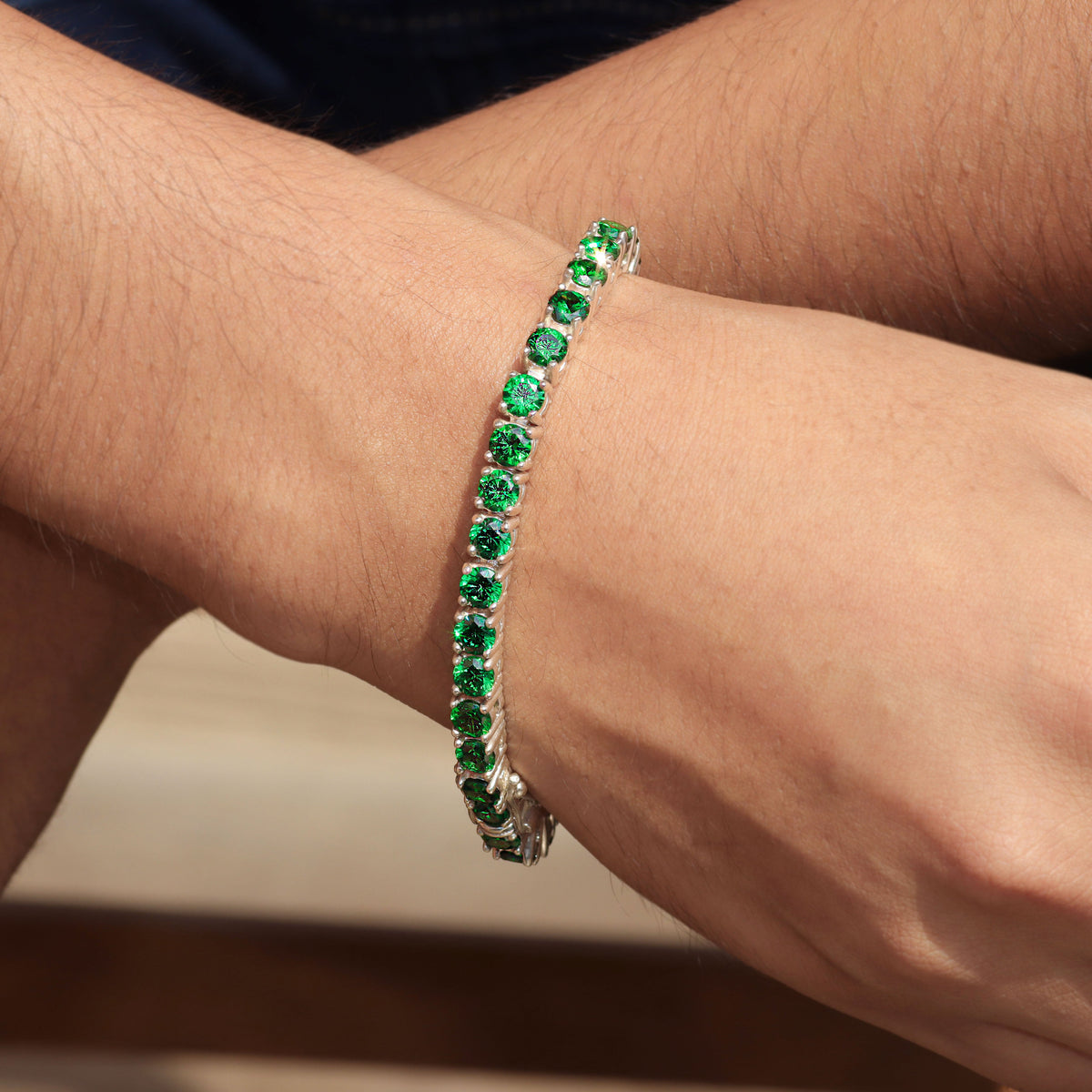 Pulsera tennis de 5 mm en plata 950