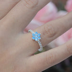 Cargue la imagen en el visor de la galería, Anillo Copo de Nieve