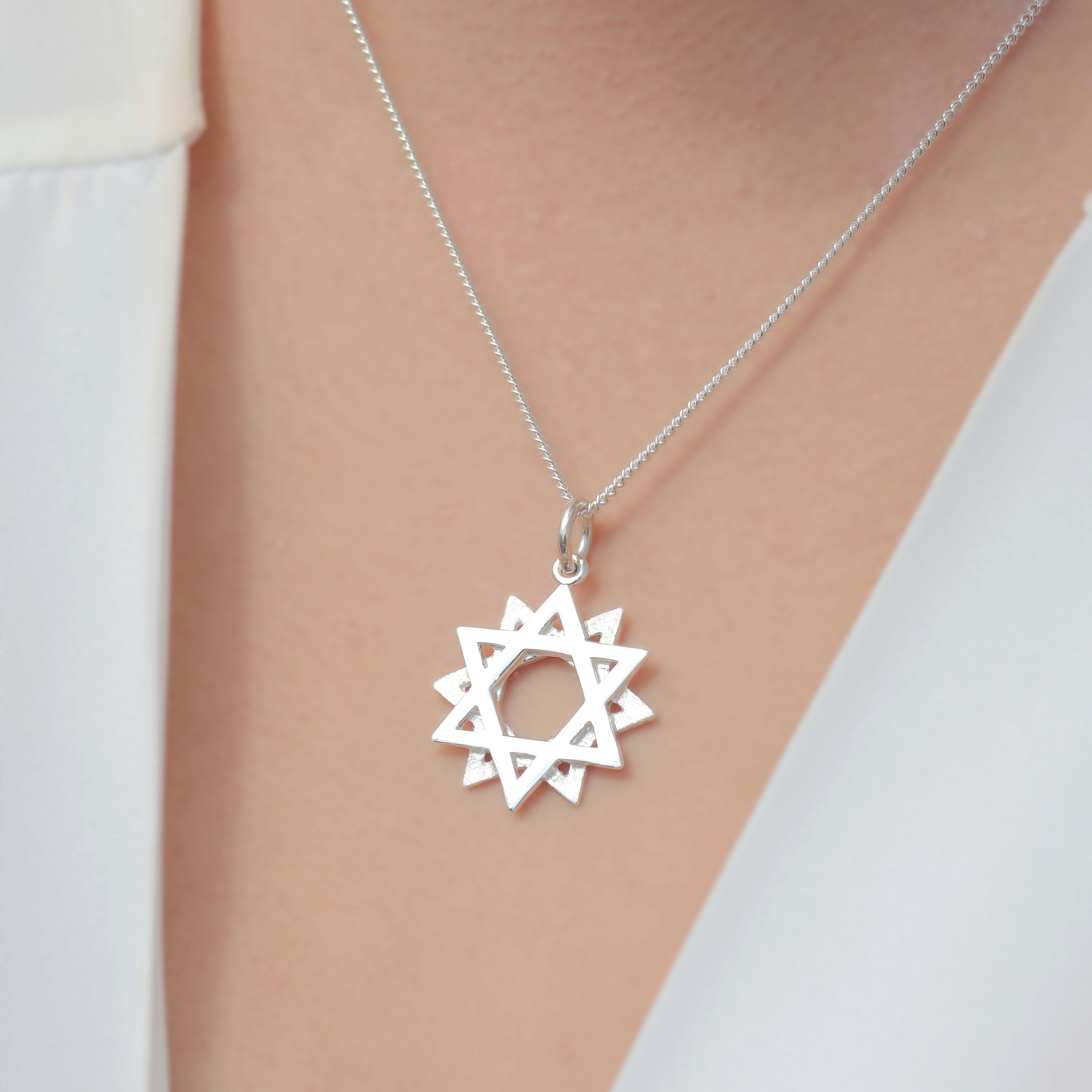 twelve-pointed star necklace