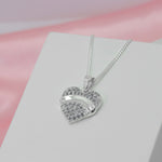 Cargue la imagen en el visor de la galería, Collar de corazón con piedras