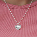 Cargue la imagen en el visor de la galería, Collar de corazón con piedras