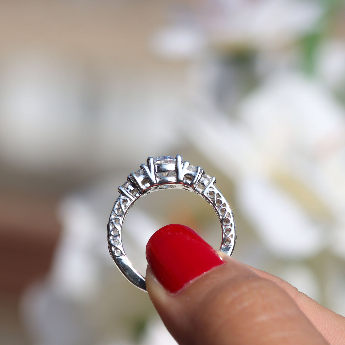 Anillo infinito de amor en plata 950