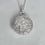 950 Silver Branch Locket Necklace