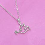 Cargue la imagen en el visor de la galería, Collar de paloma con corte circular