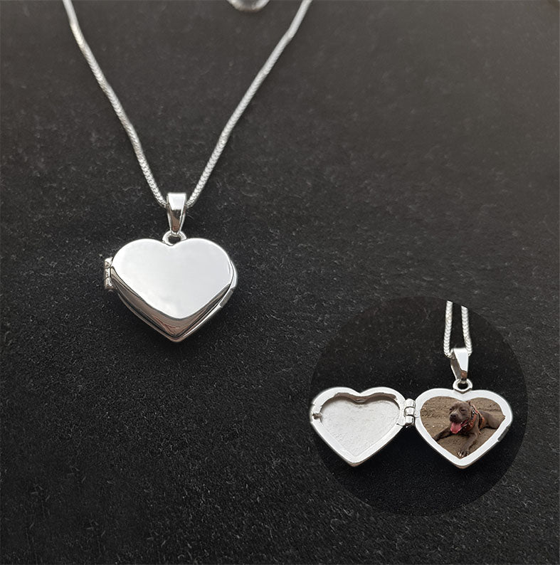Heart locket necklace