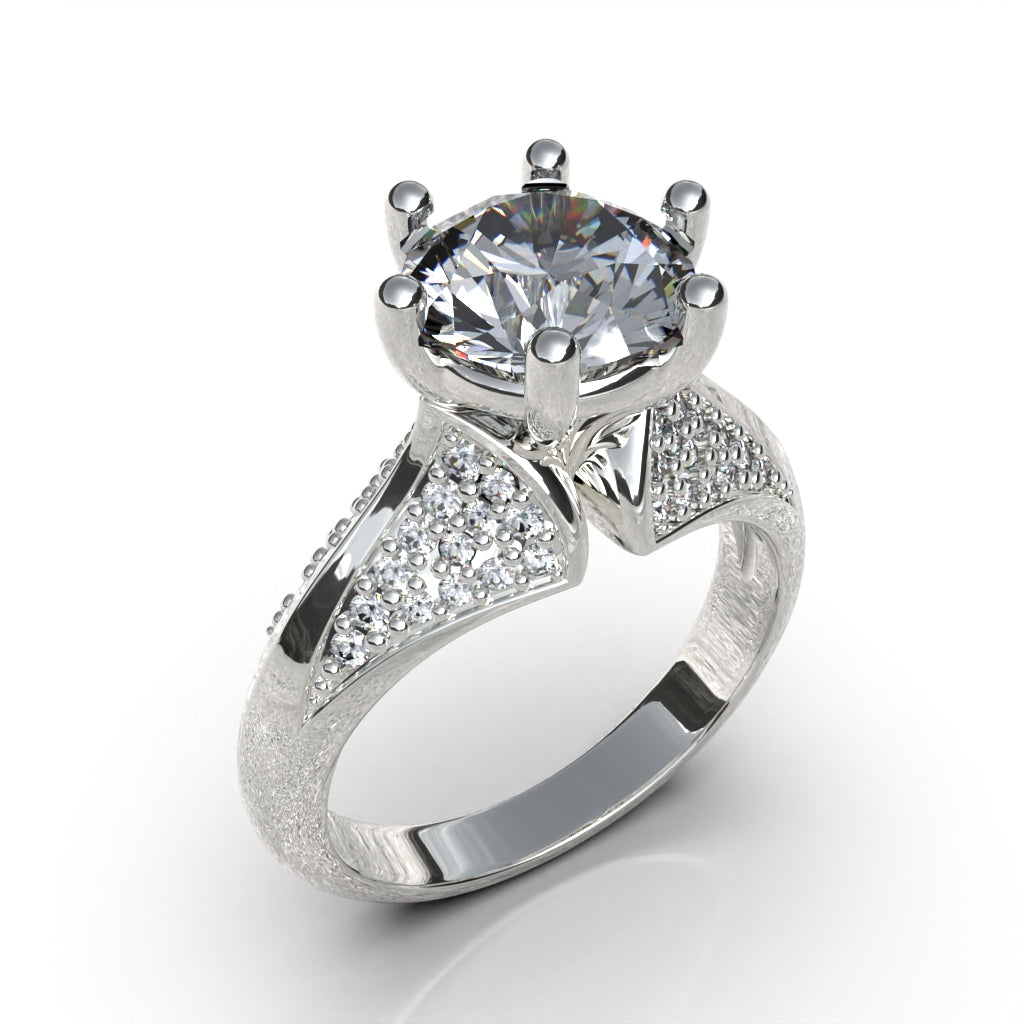 V2 ring with circular cut