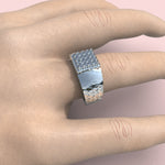 Cargue la imagen en el visor de la galería, Anillo Rombo con corte circular