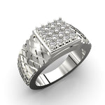 Cargue la imagen en el visor de la galería, Anillo Rombo con corte circular