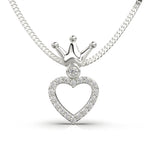 Cargue la imagen en el visor de la galería, Collar de corona y corazón