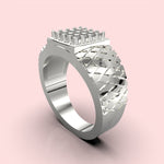 Cargue la imagen en el visor de la galería, Anillo Rombo con corte circular