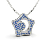 Cargue la imagen en el visor de la galería, Collar estrella con corte circular