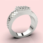 Cargue la imagen en el visor de la galería, Anillo Rombo con corte circular