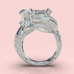 Cargue la imagen en el visor de la galería, Anillo Queen of the Sea con corte circular