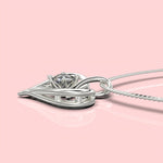 Cargue la imagen en el visor de la galería, Collar corazón con corte circular