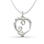 Cargue la imagen en el visor de la galería, Collar de corazón con lámpara