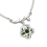 Cargue la imagen en el visor de la galería, Collar flor de cerezo con corte circular