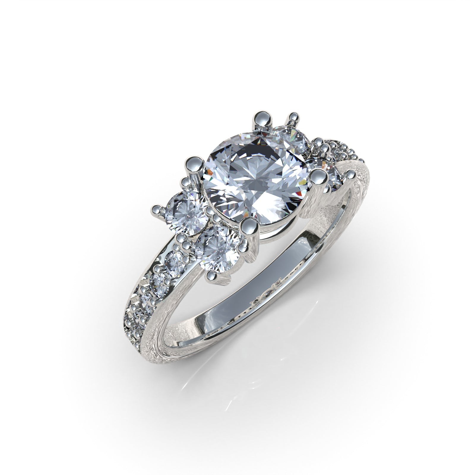 Anillo de Compromiso Sirena - Plata 950 | Luya Joyería