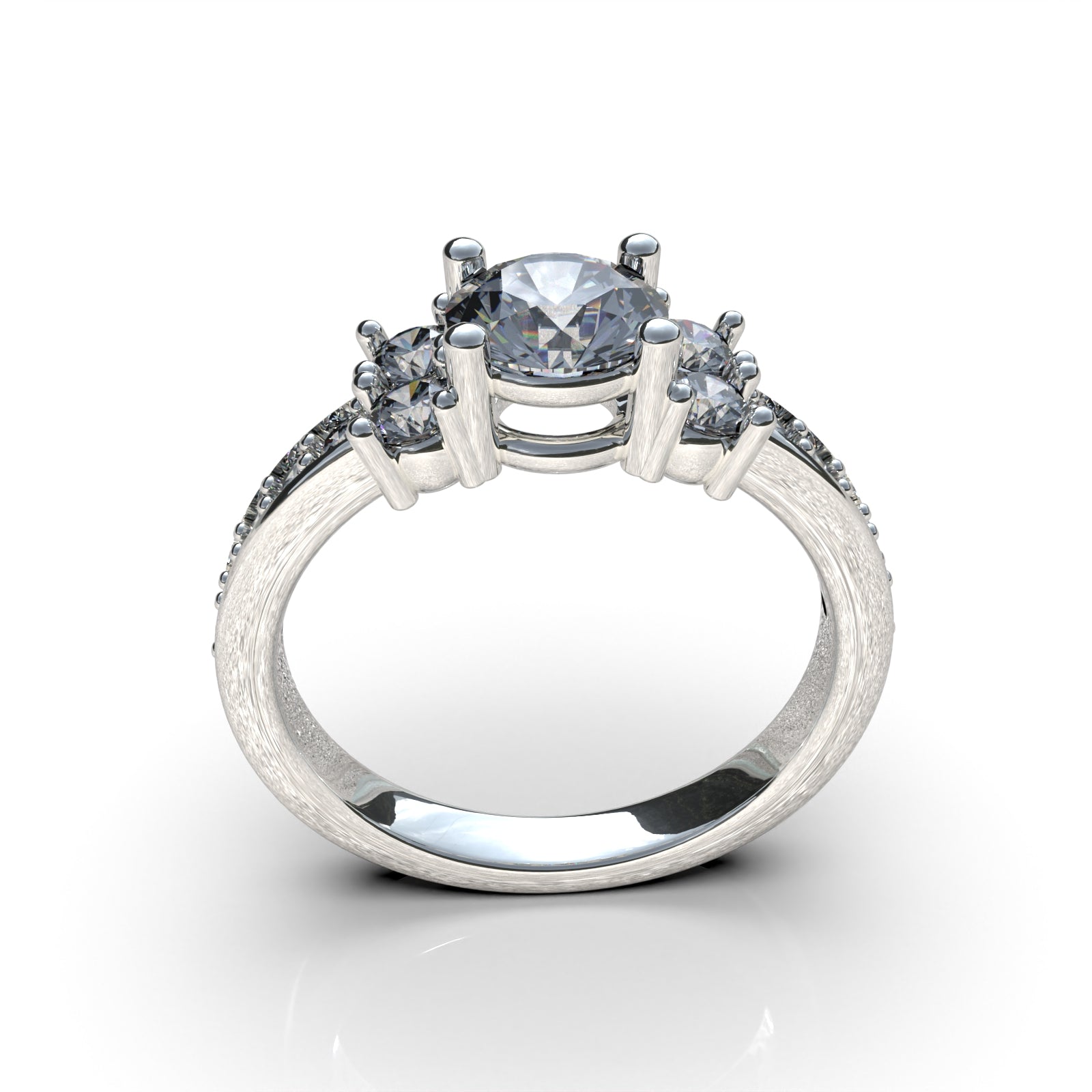 Anillo de Compromiso Sirena - Plata 950 | Luya Joyería