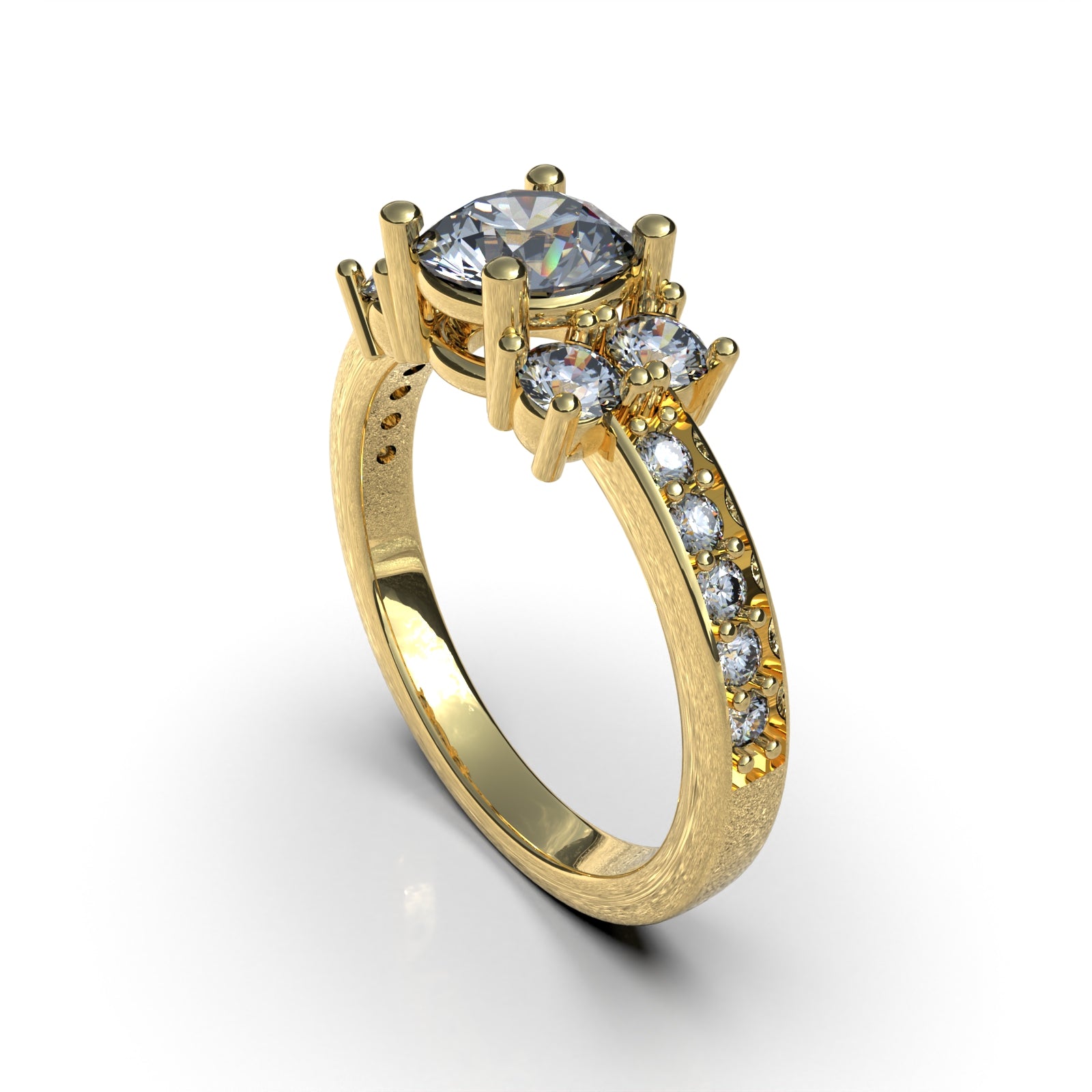 Anillo de Compromiso Sirena - Plata 950 | Luya Joyería