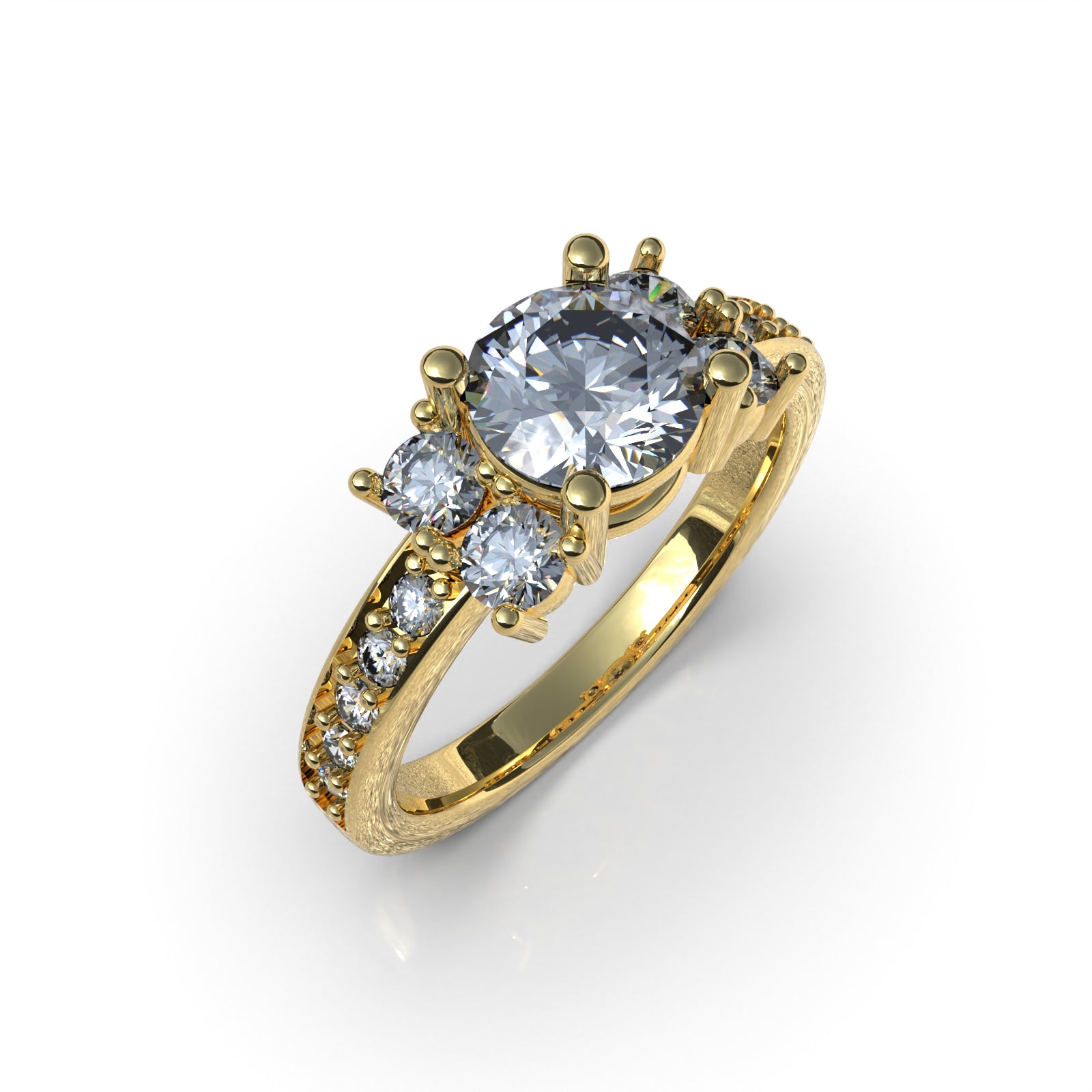 Anillo de Compromiso Sirena - Plata 950 | Luya Joyería