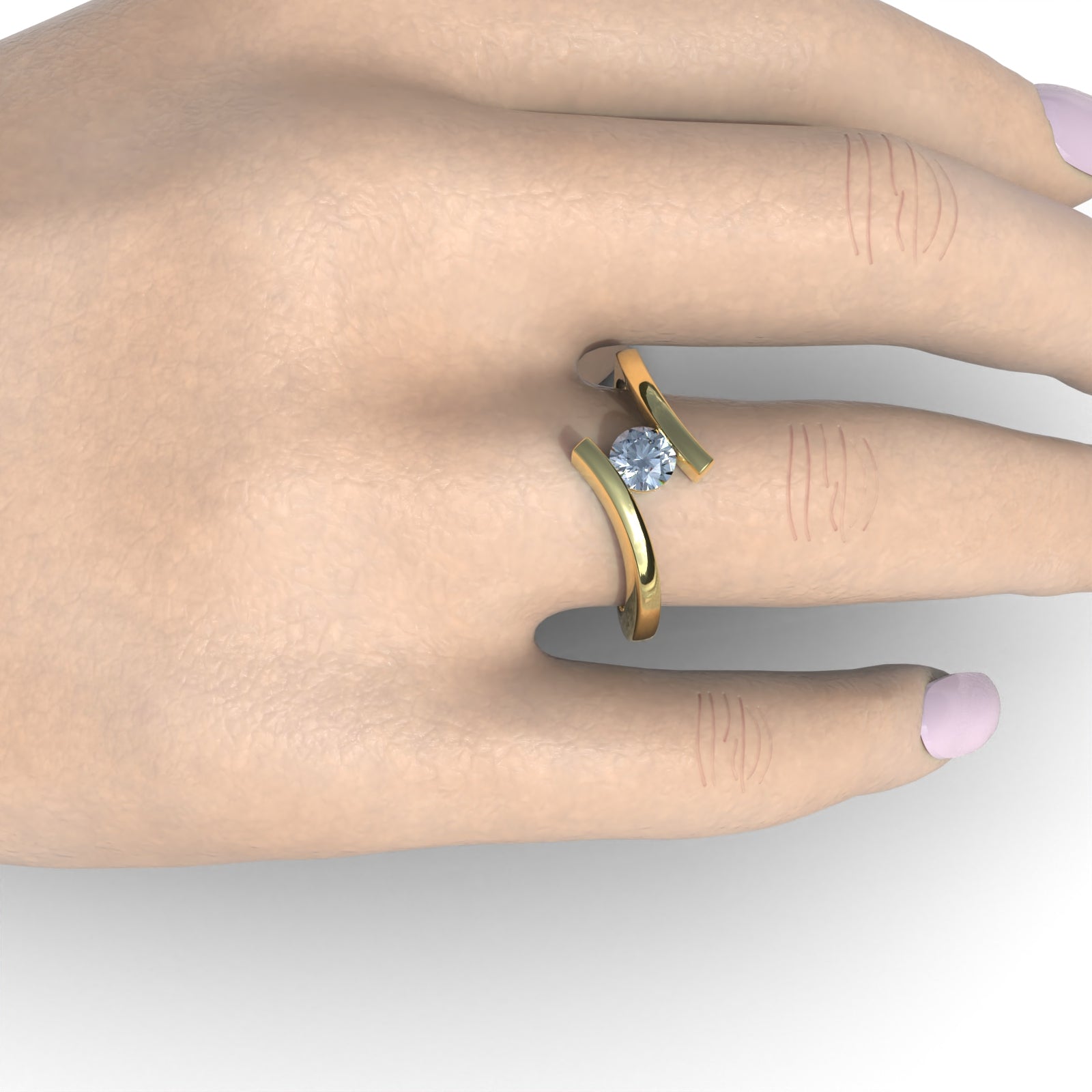 Anillo de Compromiso Vera - Plata 950 | Luya Joyería