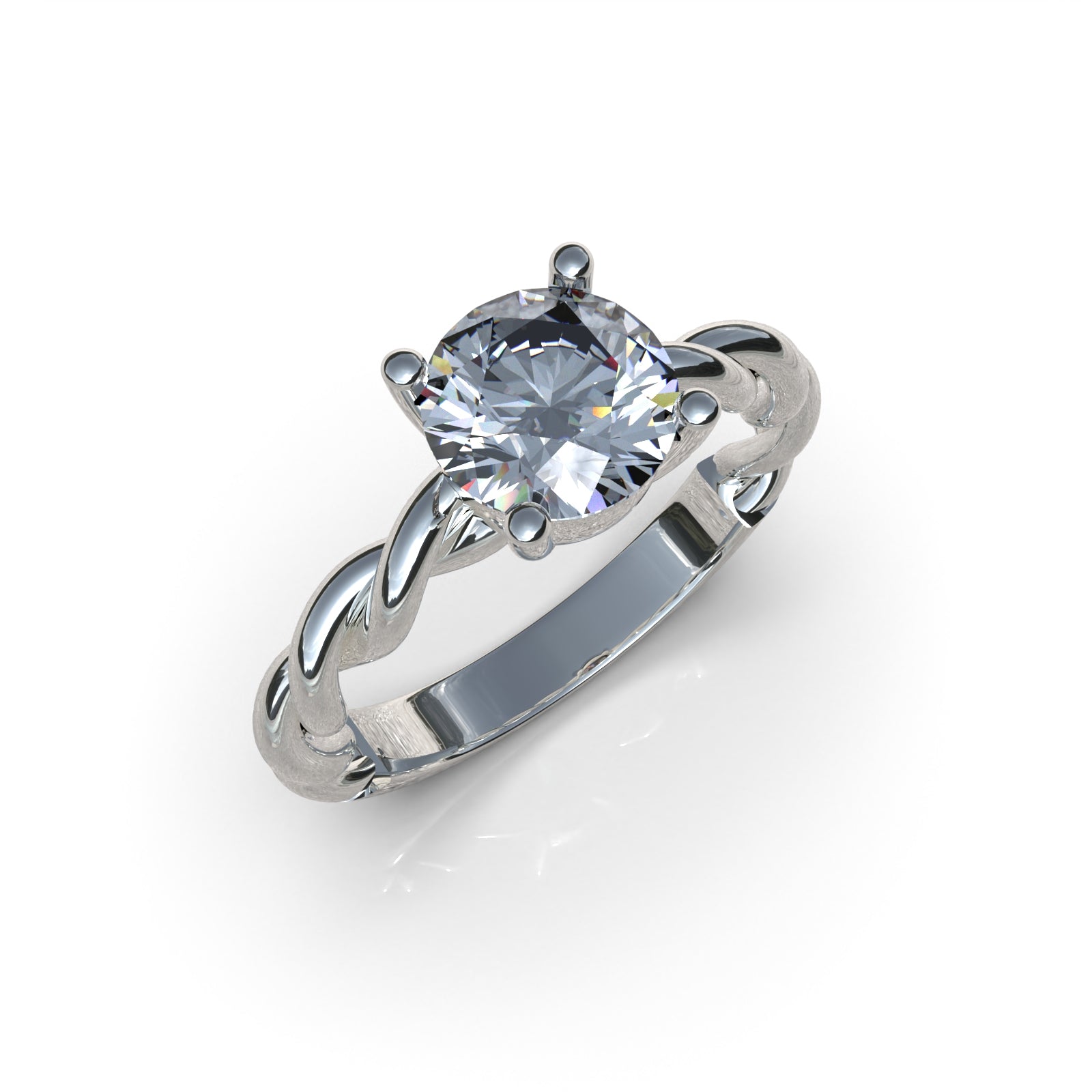 Anillo de Compromiso Olivo - Plata 950 | Luya Joyería
