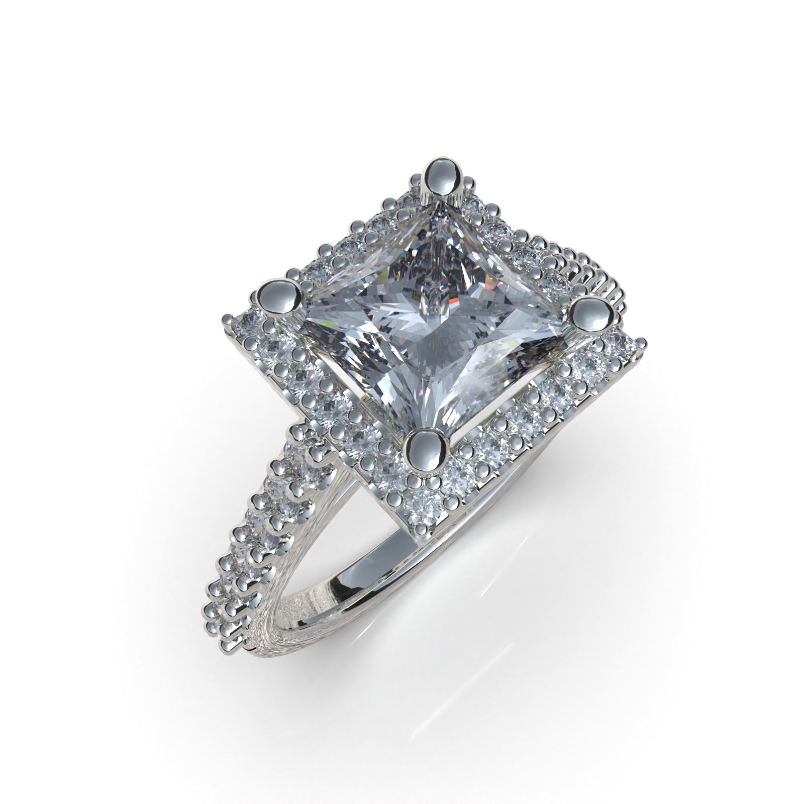 Princess cut ring