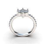 Cargue la imagen en el visor de la galería, Anillo Copo de Nieve