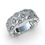 Cargue la imagen en el visor de la galería, Anillo Square con corte circular