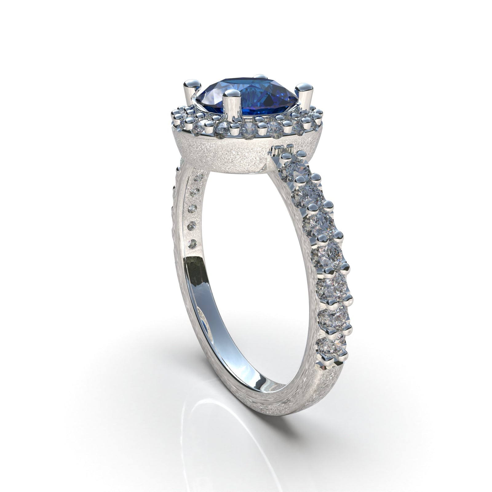 Halo White Ring
