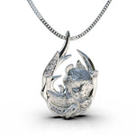 Cargue la imagen en el visor de la galería, Colgante Feline con corte circular