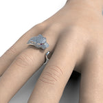 Cargue la imagen en el visor de la galería, Anillo Pantera con corte circular