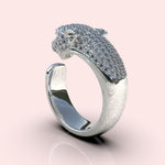 Cargue la imagen en el visor de la galería, Anillo Pantera con corte circular