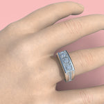 Cargue la imagen en el visor de la galería, Anillo 3S con corte circular