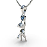 Cargue la imagen en el visor de la galería, Collar de gato con corte corazón