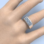 Cargue la imagen en el visor de la galería, Anillo 3C con corte circular