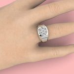 Cargue la imagen en el visor de la galería, Anillo Circle con corte circular