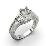 Cargue la imagen en el visor de la galería, Anillo Fl con corte circular