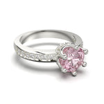 Cargue la imagen en el visor de la galería, Anillo corona con corte circular