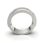 Cargue la imagen en el visor de la galería, Anillo bisel con corte circular