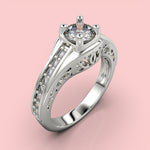 Cargue la imagen en el visor de la galería, Anillo Fl con corte circular