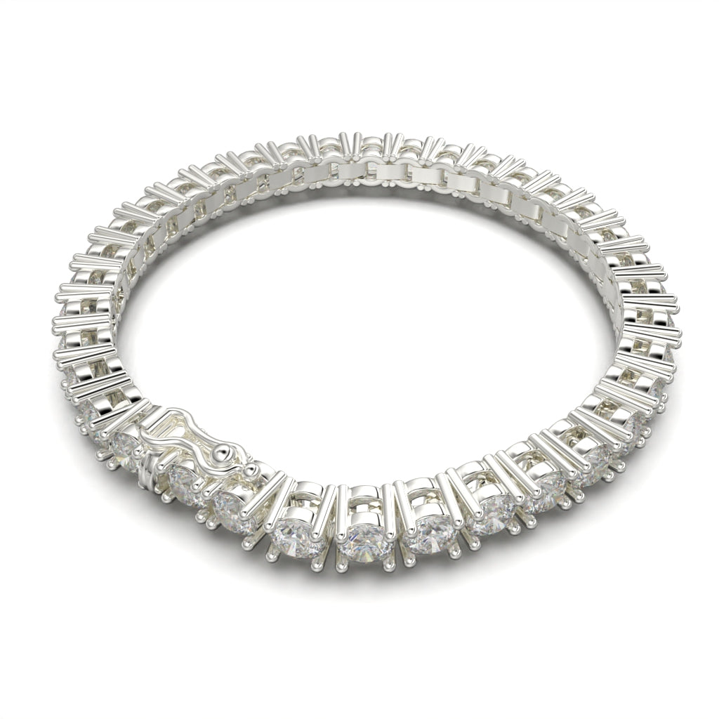 Pulsera tennis de 4 mm en plata 950