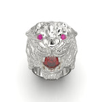 Cargue la imagen en el visor de la galería, Anillo de pantera con corte circular